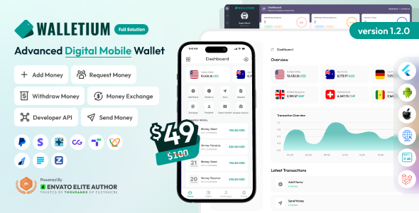 Walletium - Digital Wallet and Payment Gateway Full Solution