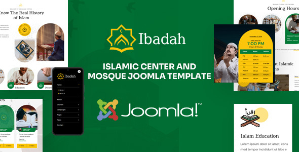 Ibadah - Islamic Center & Mosque Joomla Template