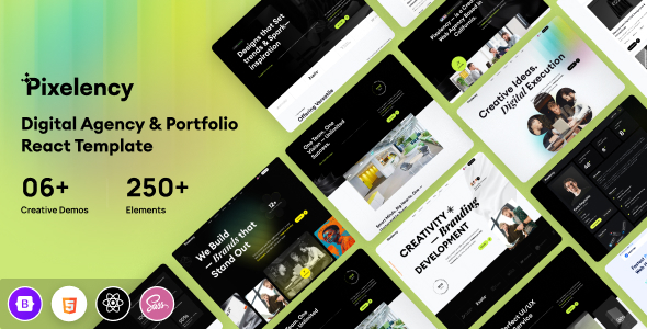 Pixelency - Digital Agency & Creative Portfolio React Template