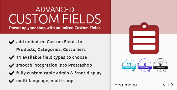 Advanced Custom Fields for Prestashop
