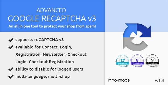 Advanced Google reCAPTCHA V3 for Prestashop