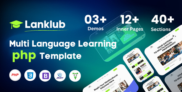 Lanklub - Multi Language Learning PHP Template