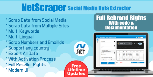 NetScraper - Data Extractor Tools