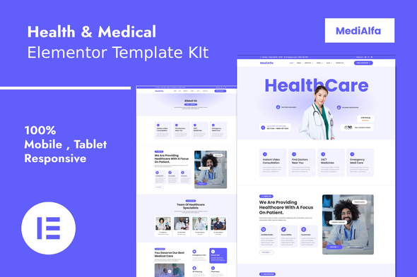 MediAlfa - Health & Medical Elementor Template Kit