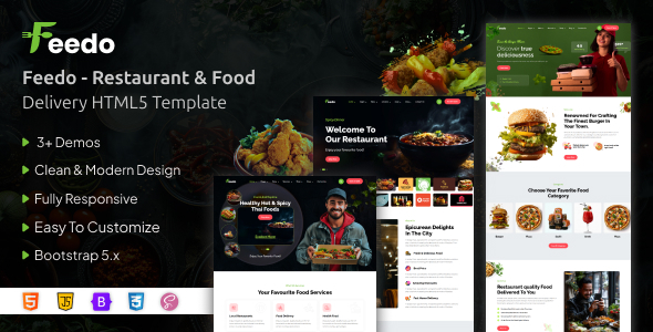 Feedo - Restaurant & Food Delivery HTML Template