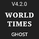 World Times - Newspaper & Magazine Style Ghost Blog Theme - ThemeForest Item for Sale