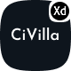 CiVilla - Personal CV_Resume XD Template - ThemeForest Item for Sale