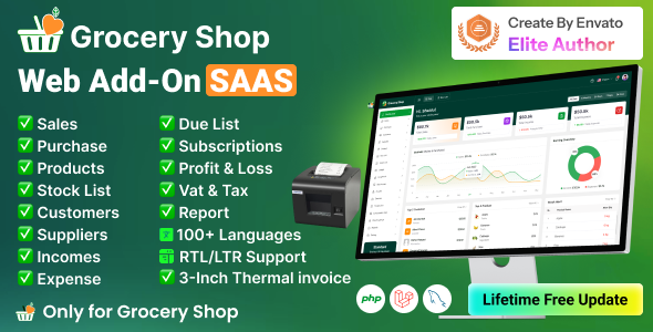 Grocery Shop - Web Add-on for Grocery Store SAAS