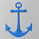 Anchor Cartoon - 3DOcean Item for Sale