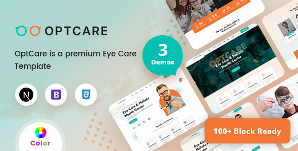 Optcare - Eye Care React Next Js Template