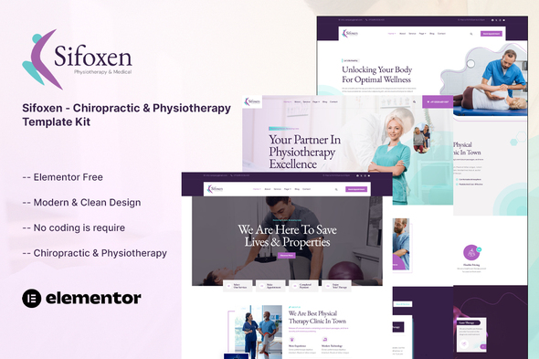 Sifoxen - Chiropractic & Physiotherapy Template Kit