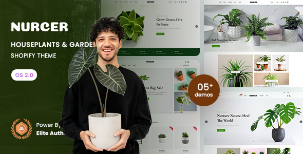 Nurcer - Houseplants Store & Gardening Shopify 2.0 Theme