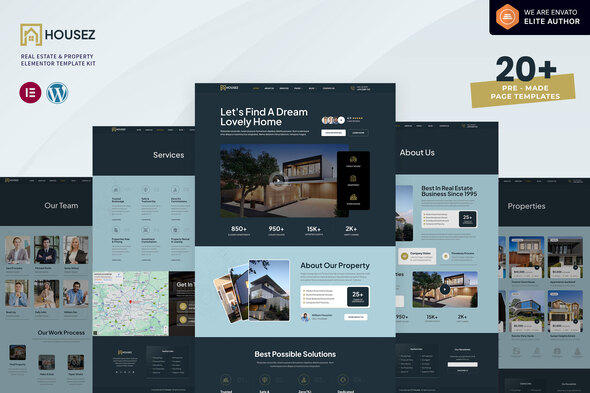Housez - Real Estate & Property Elementor Template Kit