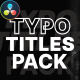 Typography Titles Pack / DR - VideoHive Item for Sale