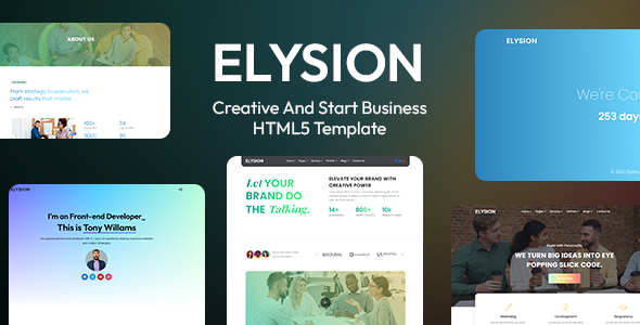 Elysion - Business and Innovative Landing Page HTML5 Template