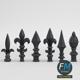 Cast Iron Fence Finials Set 1 - 3DOcean Item for Sale