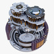 SciFi Electric Motor Gear Mechanism M1 - 3DOcean Item for Sale