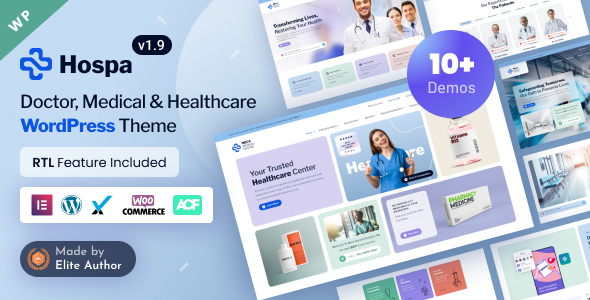Hospa - Doctors, Medical Clinic & Hospital WordPress Theme