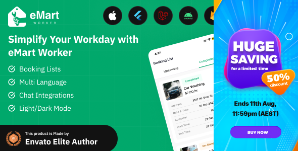 eMart - Worker / Service Man app for On-Demand Service