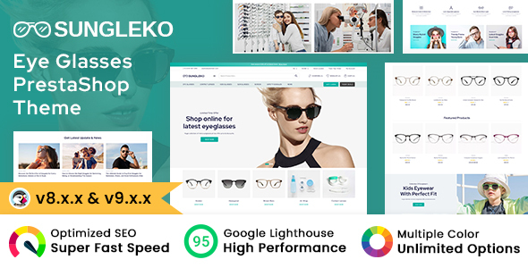 Sungleko - Sunglasses, Eyewear and Fashion Prestashop Theme