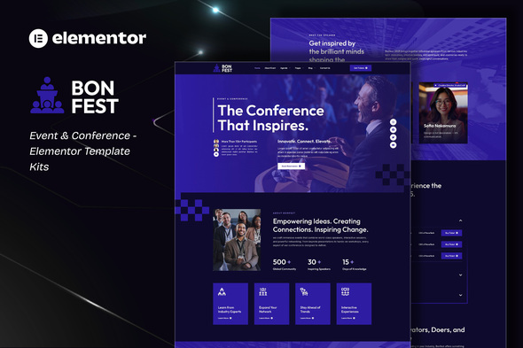 Bonfest - Event & Conference Elementor Template Kit