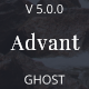 Advant - Modern Ghost Theme for Personal or Professional Blog - ThemeForest Item for Sale