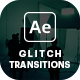Monochrome Glitch Transitions - VideoHive Item for Sale