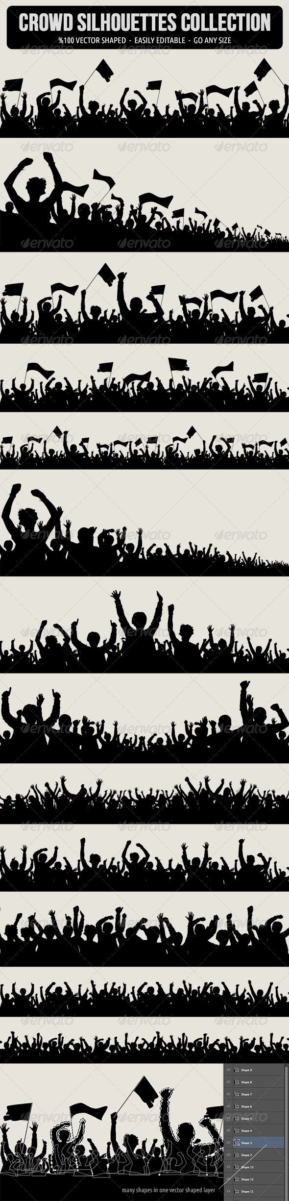 Crowd Graphics, Designs &amp; Templates | GraphicRiver