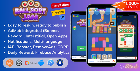 Ball Sort Perfect Jam – Unity Complete Game