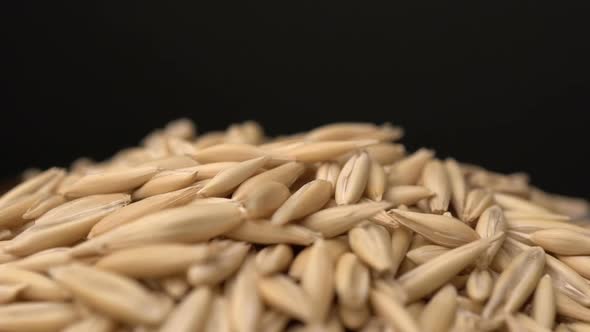 Rotate Raw Oats Closeup