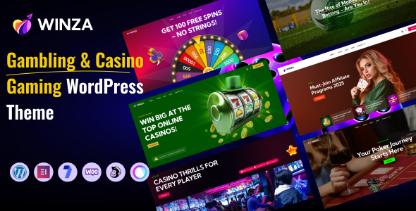 Winza – Online Betting, Casino & Affiliate WordPress Theme