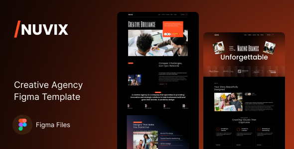 Nuvix - Creative agency Figma Template