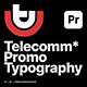 Telecomm Promo Typography | MOGRT - VideoHive Item for Sale