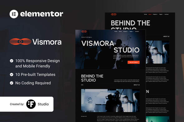 Vismora — Elementor Template Kit for Creative Studios