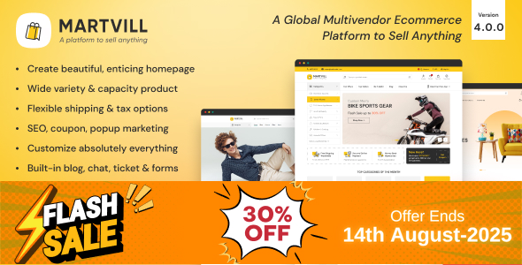 Martvill - A Global Multivendor Ecommerce Platform to Sell Anything