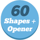 60 Shapes, Text Reveals and Transition + Opener - VideoHive Item for Sale