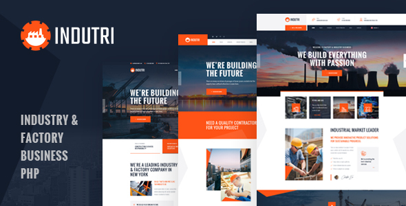 Indutri - PHP Template For Industry & Factory Business