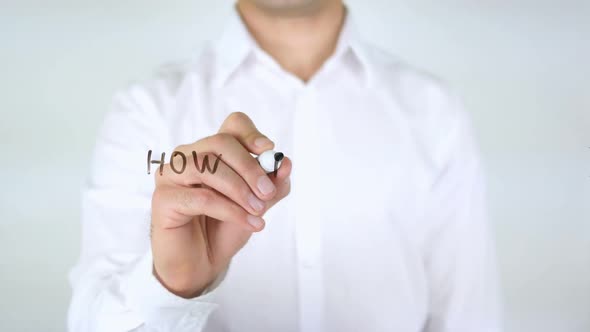 How Do You Feel About Your Job Businessman Writing on Glass