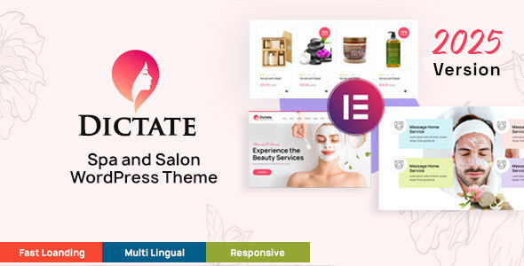 Dictate - Spa and Beauty Salon WordPress Theme