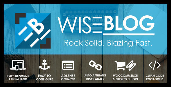 Wise Blog | Multi-Purpose AdSense Optimized WordPress Theme