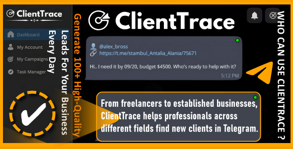 MiningClient | Lead Generator in Telegram