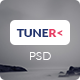 Tuner - One Page Portfolio PSD Template - ThemeForest Item for Sale
