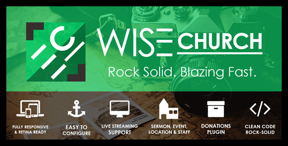 Wise Church | Multi-Purpose Online Ministry WordPress Theme
