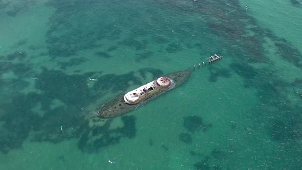 The Wreck of HMVS Cerberus in Port Philip Melbourne Australia