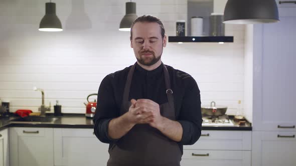 Portrait of a Male Chef at Work