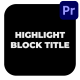Highlight Block Title - VideoHive Item for Sale