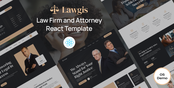 Lawgis - Law Firm and Attorney React Template