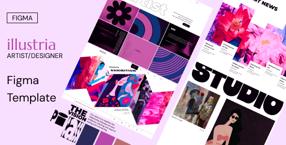Illustria -  Artist Portfolio Figma Template