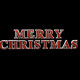 Cool Merry Christmas 3D Text Loop with Alpha