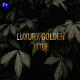 Golden Title - Premiere Pro - VideoHive Item for Sale